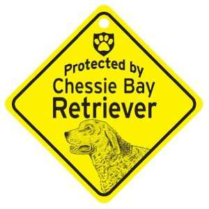  Chessie Protected By Dog Sign and caution Gift Pet 
