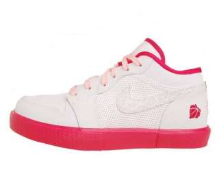 Nike Girls Air Jordan Retro V.1 GS White Storm Pink Valentines Day 4 