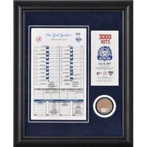   New York Yankees, 3,000th Hit, Replica Line Up Card