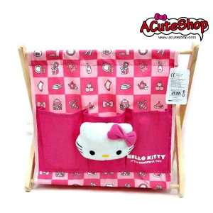    Hello Kitty Magazine Rack W/plush Sundries Storage