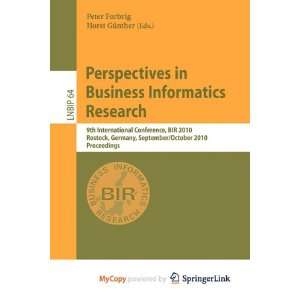   Perspectives in Business Informatics Research (9783642161025) Books