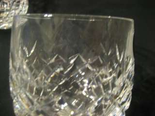 WATERFORD CRYSTAL POWERSCOURT WHISKEY TUMBLER GLASS,SET OF 4,SIGNED W 