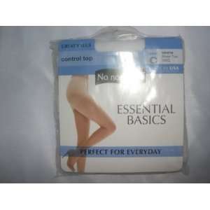 No Nonsense Essential Basics Pantyhose Control Top White 