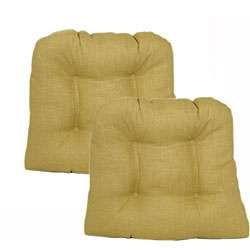 Tuscany Gold Kitchen/ Dining Chair Pads (Set of 2)  Overstock