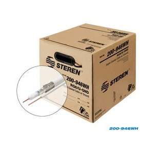   1000 RG 6 UL/CM COAXIAL CABLE (REEL IN A BOX)   WHITE: Electronics