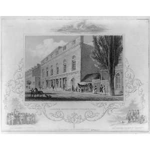  Theatre,Walnut Street,Philadelphia,Pennsylvania,PA,c1840s 