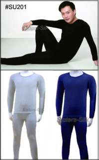 Mens 100% Silk Long John Set/Silk Underwear #SU201  