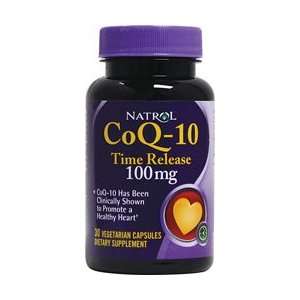  Natrol CoQ 10 Time Release 30 Vegetarian Capsules Health 