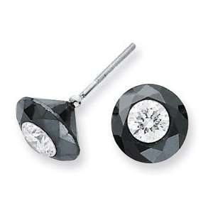  5.50ct. White Night Diamond Stud Earrings   JewelryWeb 