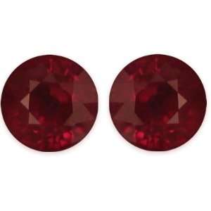  1.78 Carat Loose Rubies Round Cut Pair Jewelry