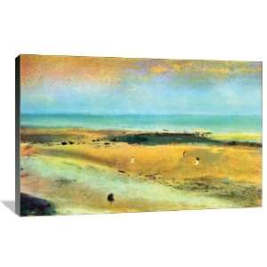 Beach at Low Tide   Gallery Wrapped Canvas   Museum Quality  Size 36 