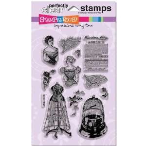  Stampendous Perfectly Clear Stamp, Corset Ladies Image 
