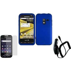  Blue Hard Case Cover+LCD Screen Protector+Car Charger for 