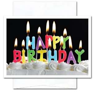  Birthday Cards   Fancy Candles, box of 10 cards and 