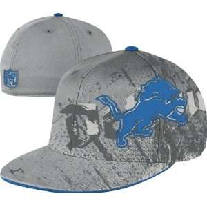   Lions Flex Hat: Grey Series Flat Brim Flex Hat: Sports & Outdoors