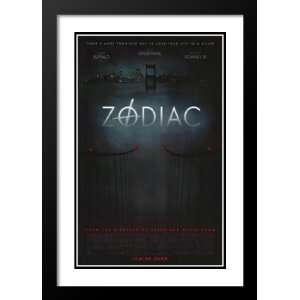 Zodiac 20x26 Framed and Double Matted Movie Poster   Style A   2007 