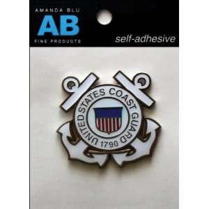   United States Military Medallion Embellishment Coast Guard