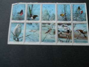 National Wildlife Federation ? Unused stamps 10 Birds  