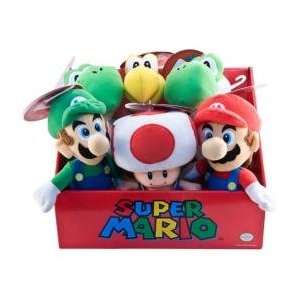 New 6 Plush Toy Mariobrothers Asst Inner Box Set Classic 