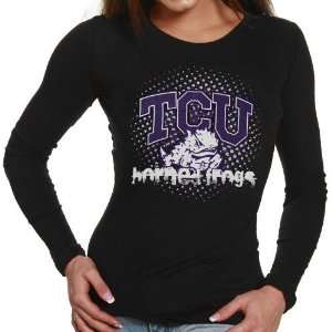  Texas Christian Horned Frogs (TCU) Ladies Black Mascot 