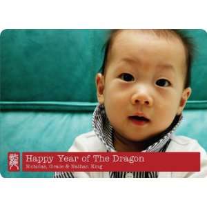  Chinese New Year Cards   Chinese Dragon Stamp Health 