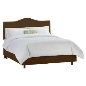   Skyline Furniture Arched Upholstered Low Profile Bed: Home & Kitchen
