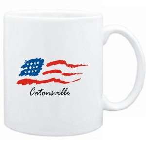  Mug White  Catonsville   US Flag  Usa Cities Sports 