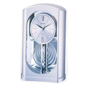 Rhythm Clocks Silver Mirrored Motion   Model #4RP745WT19  