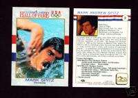 1991 OLYMPIC HALL OF FAME MARK SPITZ SWIMMING CARD  