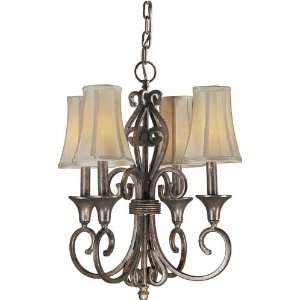 Forte Lighting 2327 04 27 Black Cherry Traditional / Classic 16Wx21H 4 