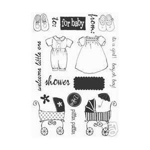  Simply Chic Flexible Stamps CLASSIC BABY Set of 18: Arts 