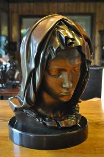 Authentic Madonna della Pieta Michelangelo Bronze Virgin Mary 