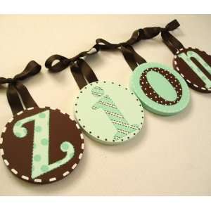  Chocolate Mint Wall Letters