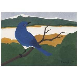  Mountain Bluebird, Note Card, 6.25x4.5