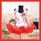 High Girls glitz pageant dress New size 1~10T Red Free