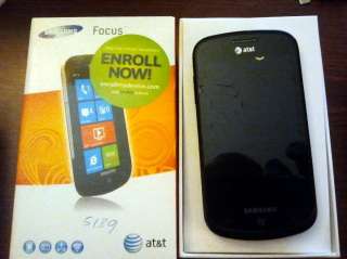 Samsung SGH i917 Focus   Black (AT&T) 8GB Upgraded to Windows 7.5 
