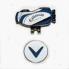 NEW BLUE CALLAWAY MAGNETIC BALL MARKER HAT CLIP BAG DRIVER