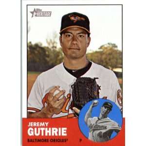  2012 Topps Heritage 417 Jeremy Guthrie   Baltimore Orioles 