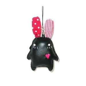  Purse or Cell Phone Leather CharmJapanese Style Bunny 