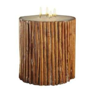  Zodax Cinnamon Candle with 4 Wicks, Round, 7.5 X 8