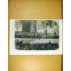    West London Rifle Volunteers Westminster Print 1866