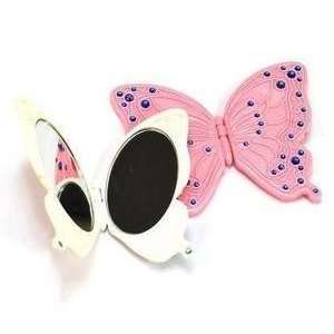 Fashion Butterfly Shape Make up Mirror (One side is an ordinary mirror 