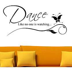 Vinyl Dance Like No One is Watching Wall Decal  
