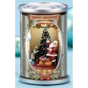  Tree Vintage Style Striped Christmas Can Decorations 