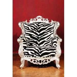  Zebra Chair against Red Background   Peel and Stick Wall 