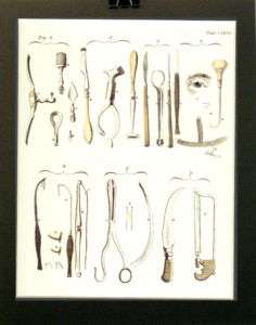 Doctors Medical Surgery Instruments 1771 Print Matt  