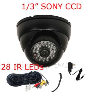  Wide Angle Outdoor Cable Power MIC Dome Camera 1UC 753182730226  