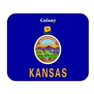  US State Flag   Colony, Kansas (KS) Mouse Pad Everything 