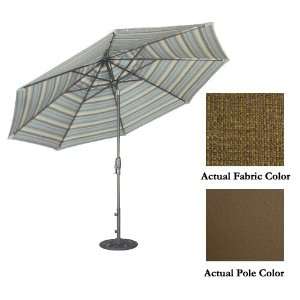  11 Deluxe Crank Tilt Patio Market Umbrella   Bronze 