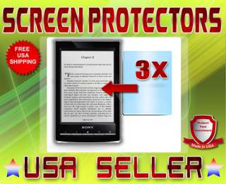 3x SCREEN PROTECTORS for Sony Reader PRS T1  USA  